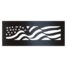 american flag square white