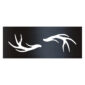 antlers square white