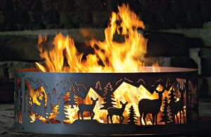 Whitetail Fox River Fire Ring Design with Fire